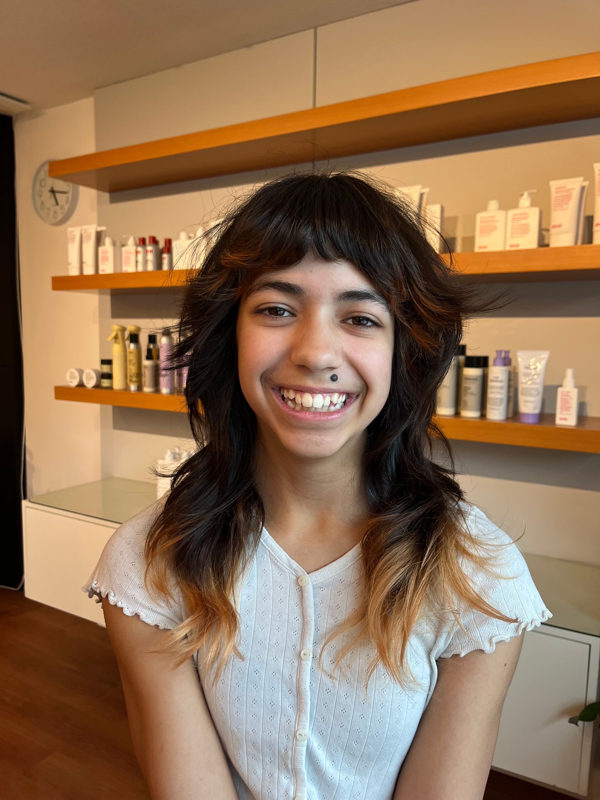 Balayage colour service at Sücos Hair Salon in Whistler