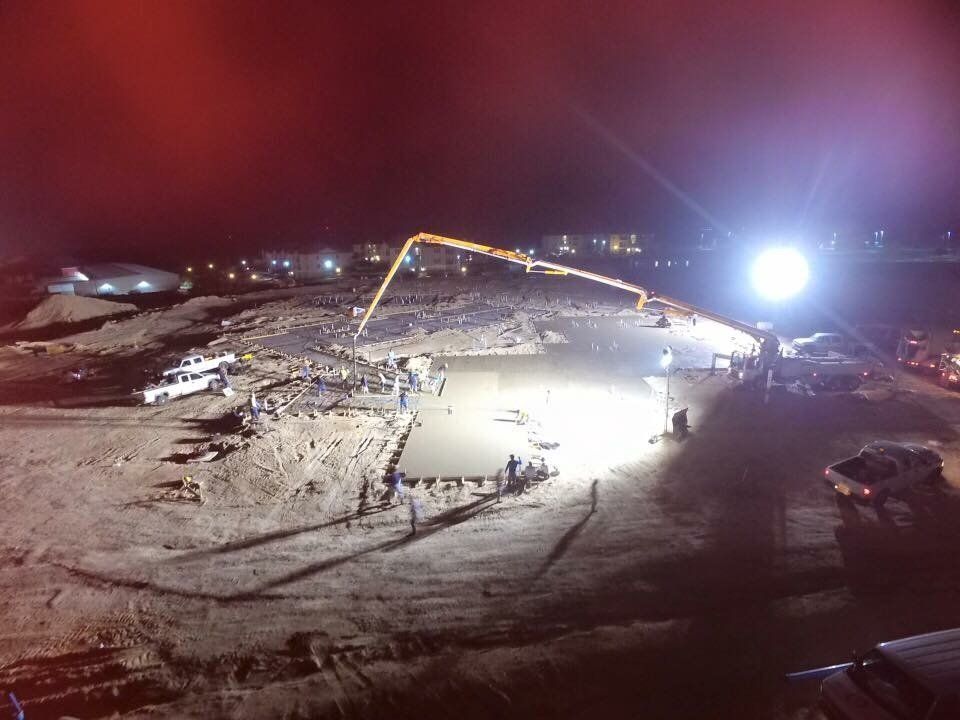 Night View Of Subdivision Site - Eagle Pass, TX - A.E. Hiller & Sons Inc.