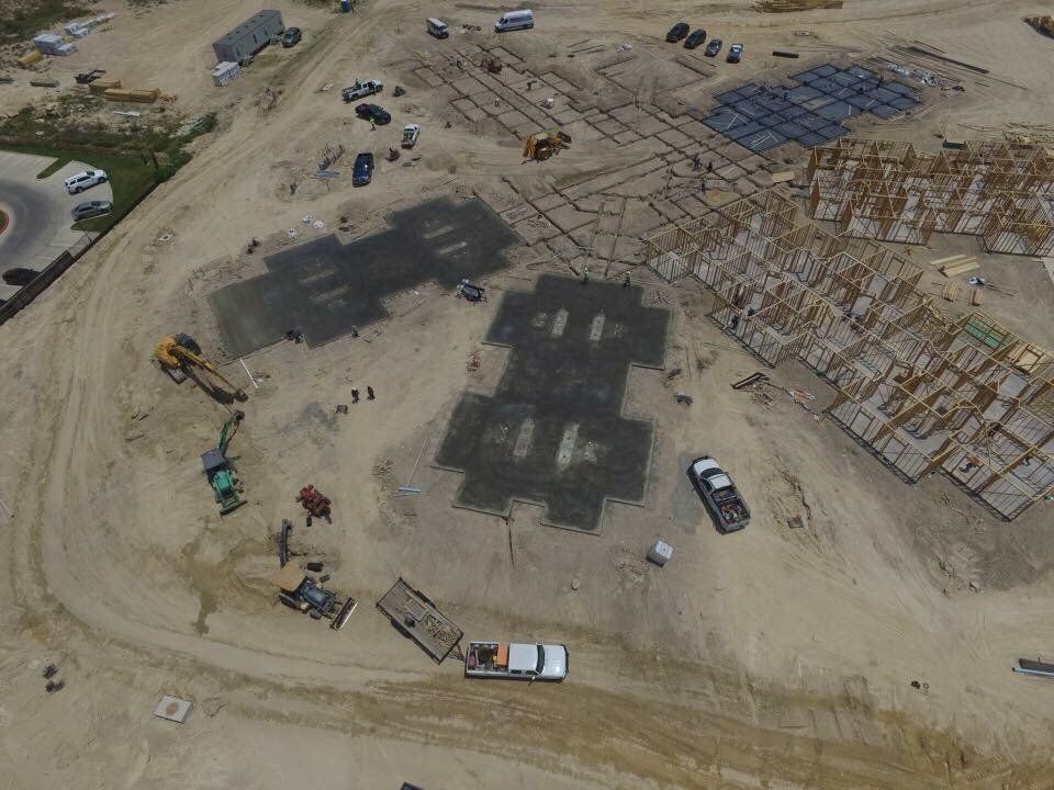 Top View Construction Site - Eagle Pass, TX - A.E. Hiller & Sons Inc.