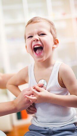 Happy Kid while doing his check-up - Children's clinic in Oxford MS