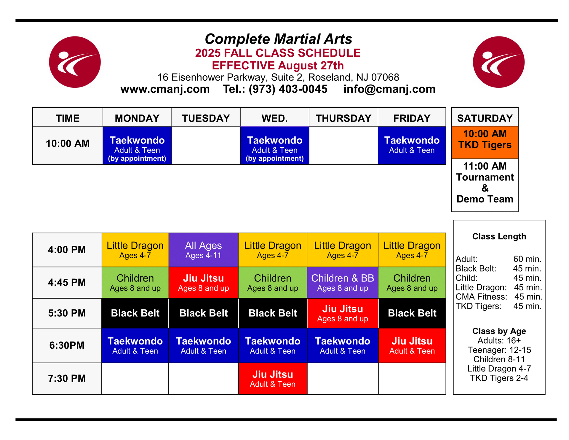It is a flyer for a day camp for martial arts.