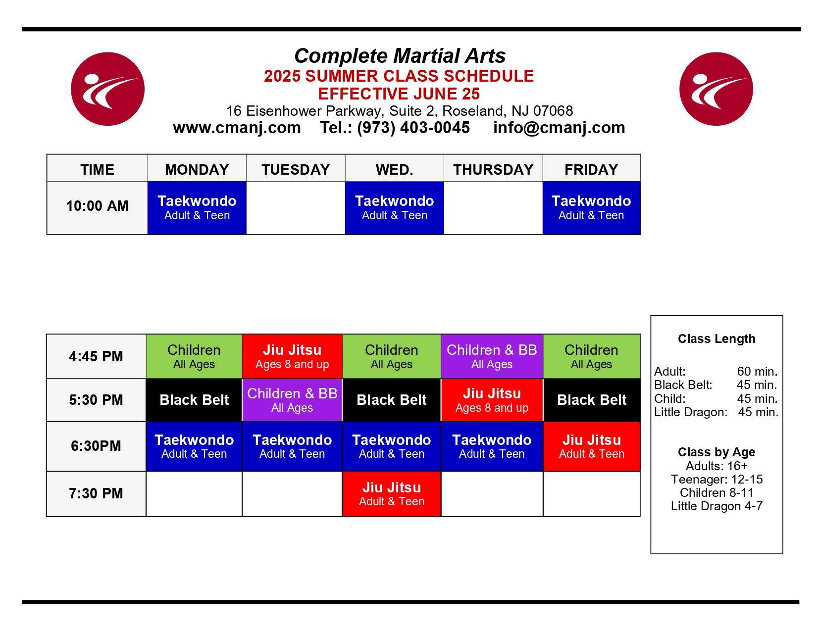 It is a flyer for a day camp for martial arts.