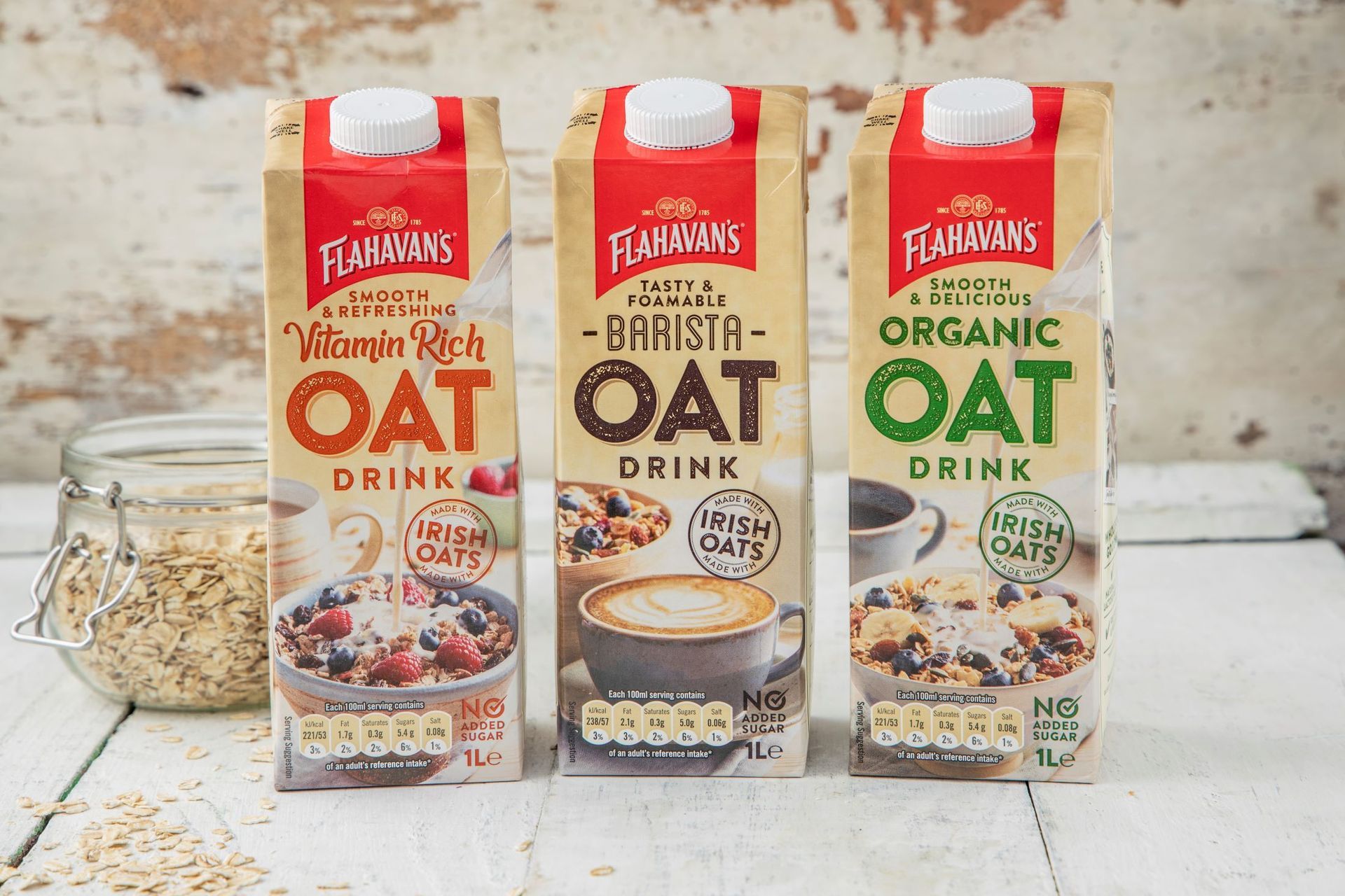 Flahavan's Oat Drink products - an example of new product launches