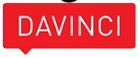 A red sign with the word davinci written on it.