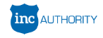 The inc authority logo has a blue shield on it.