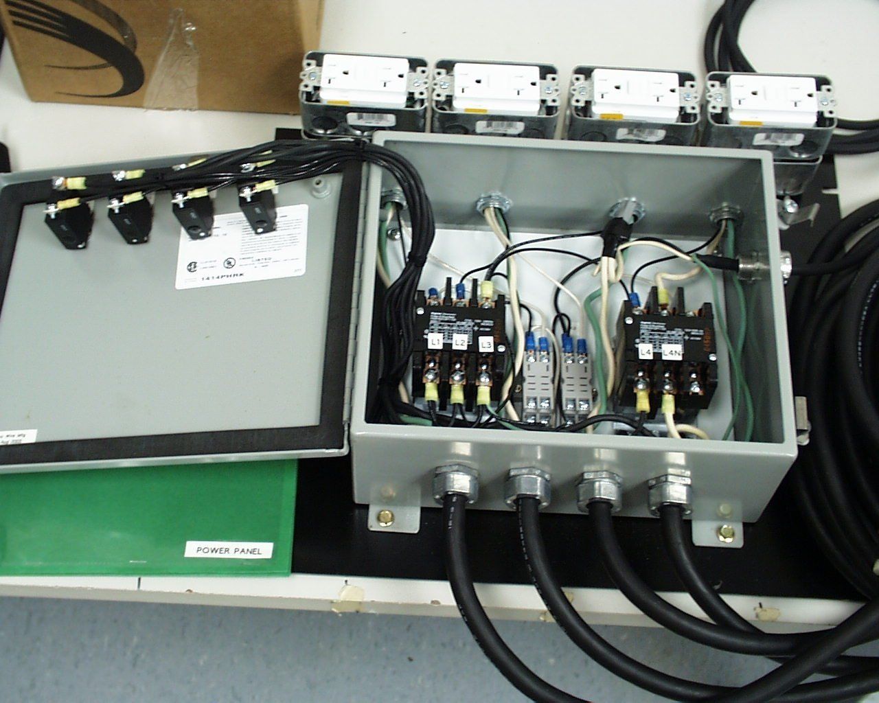 A box with a label that says ' electrical ' on it