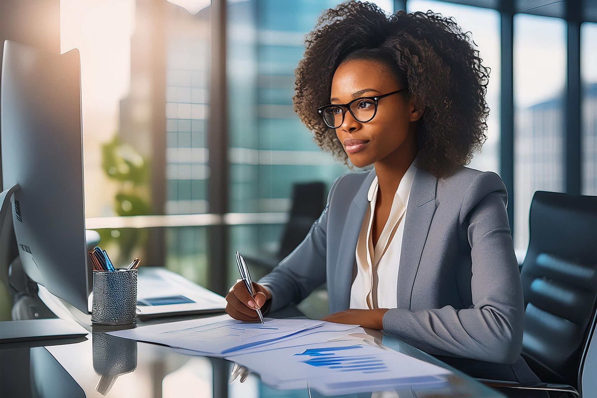 Ontario landlord reviewing financial documents for Above Guideline Increase application