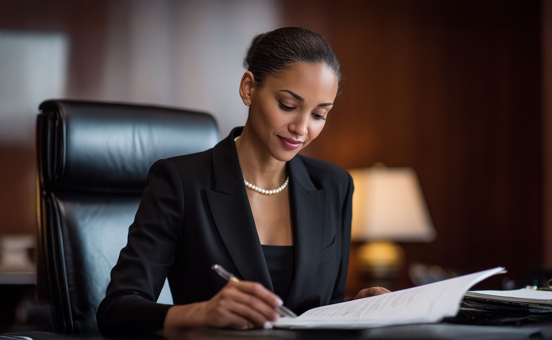 Ontario landlord reviewing and signing Landlord and Tenant Board application documents