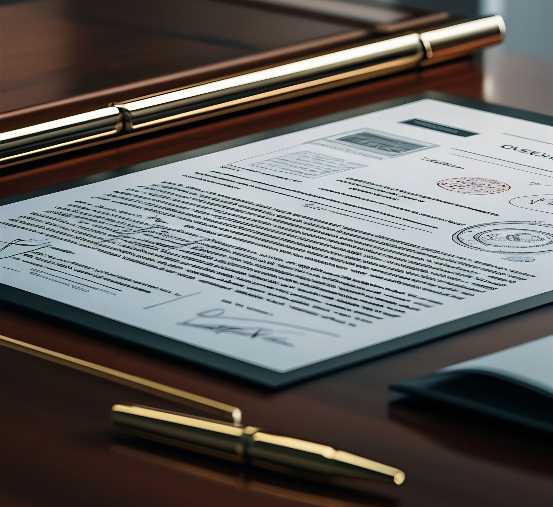 Signed Ontario eviction order on desk ready for enforcement through the Sheriff’s office.