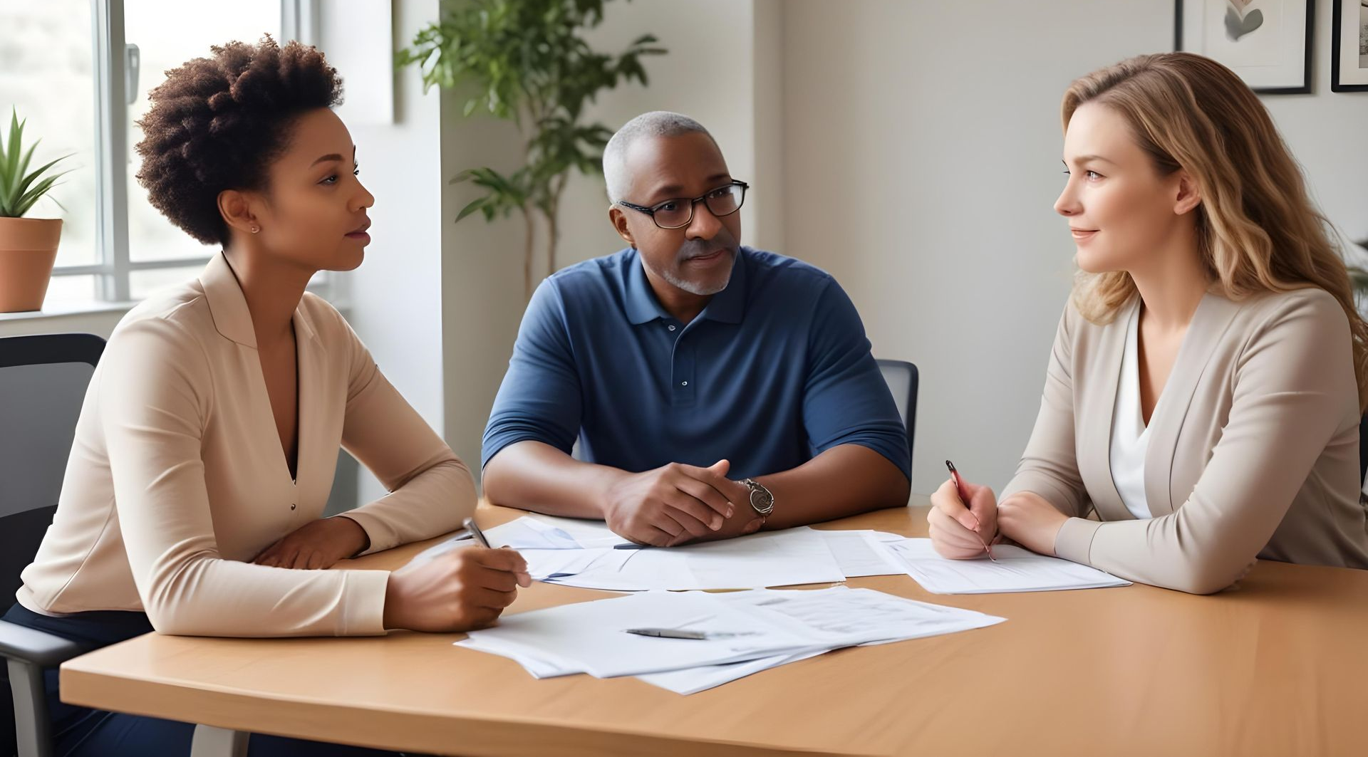 Professional consultation reviewing property damage documentation for N5 application in Ontario