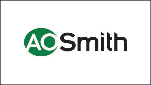 The aosmith logo is green and black on a white background.