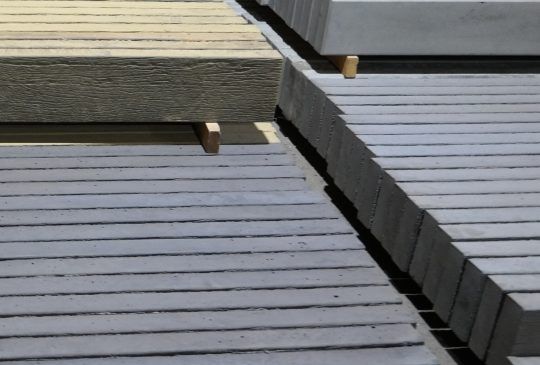 A Row Of Concrete Blocks Are Stacked On Top Of Each Other — Pigot's Mid Western Sand and Soil In Orange, NSW