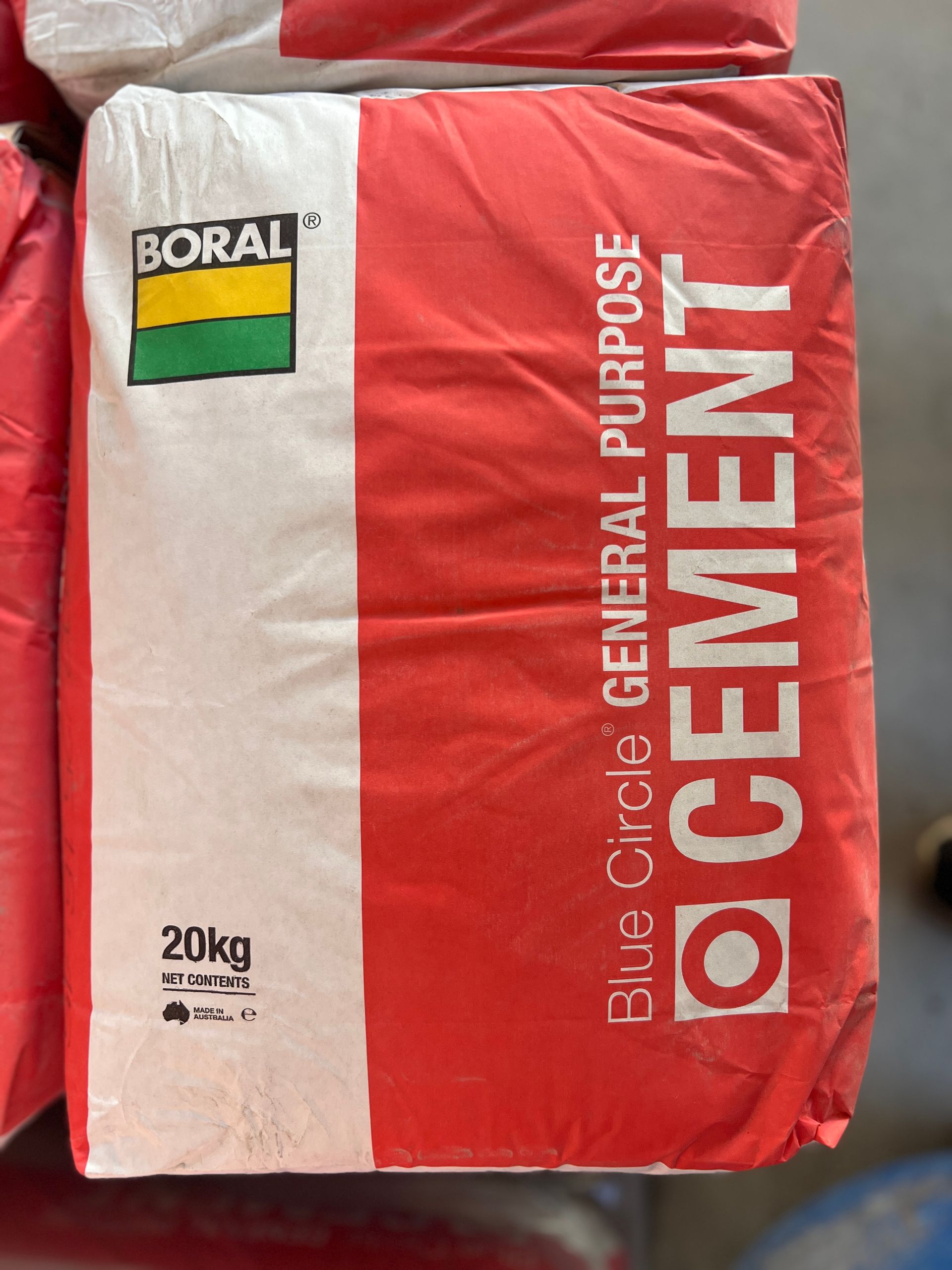 A Red And White Bag Of Circle General Purpose Cement — Pigot's Mid Western Sand and Soil In Orange, NSW