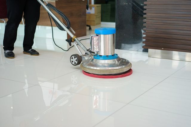 Wax Your Office Or Commercial Floors, How To Strip And Wax Floor With Machine