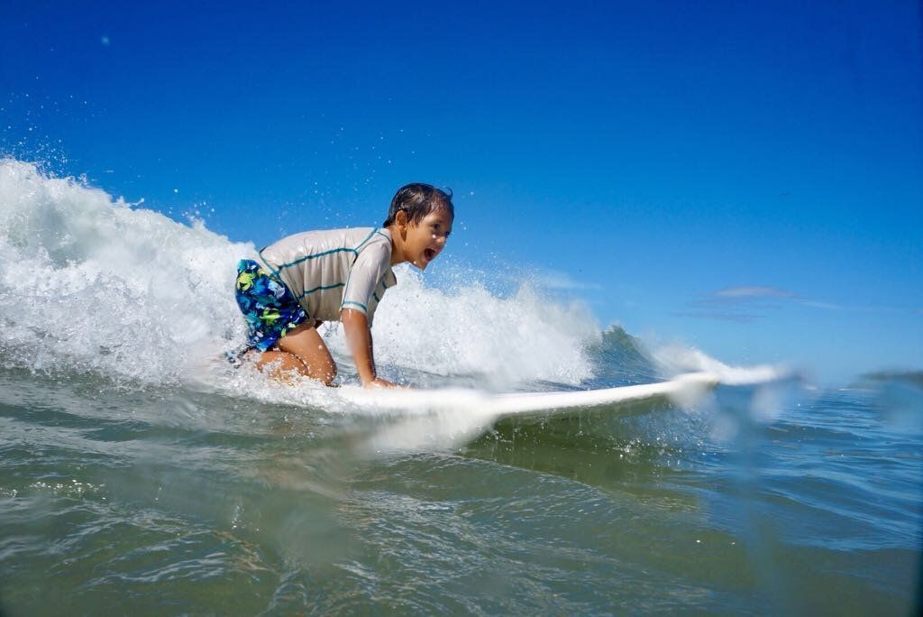 Surfing at Casa Zen