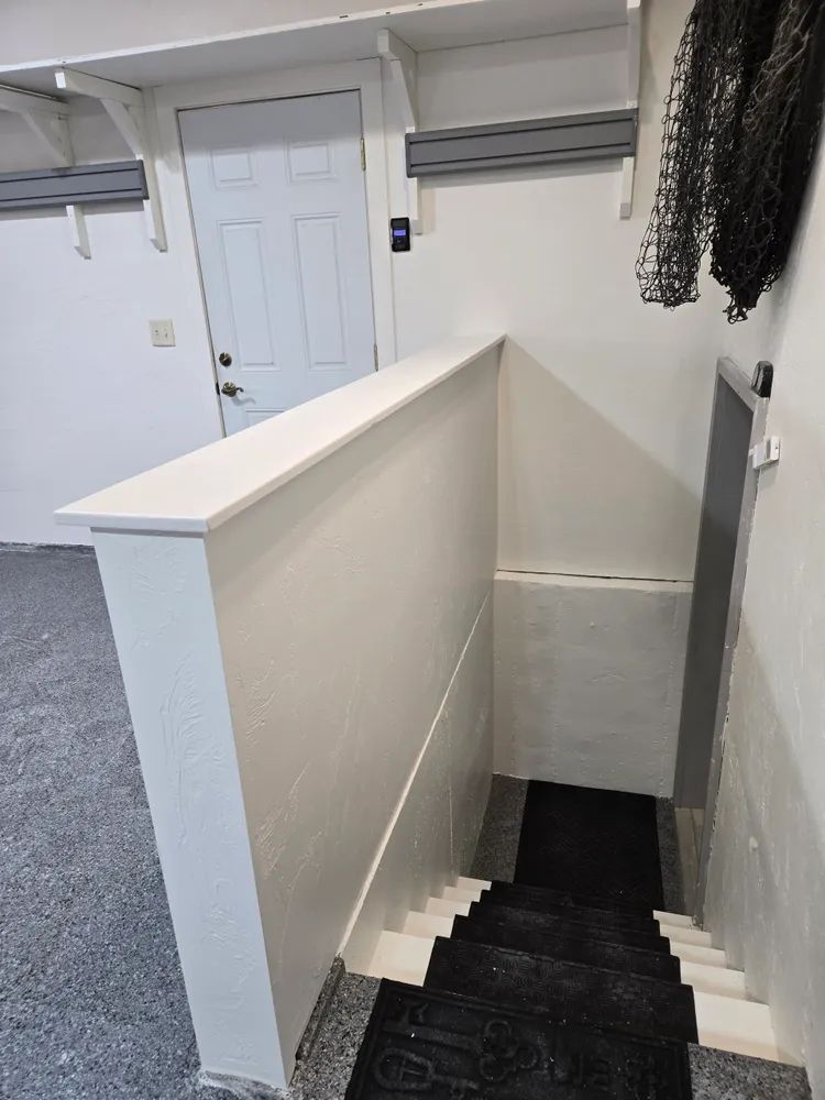 A staircase leading up to the second floor of a house.