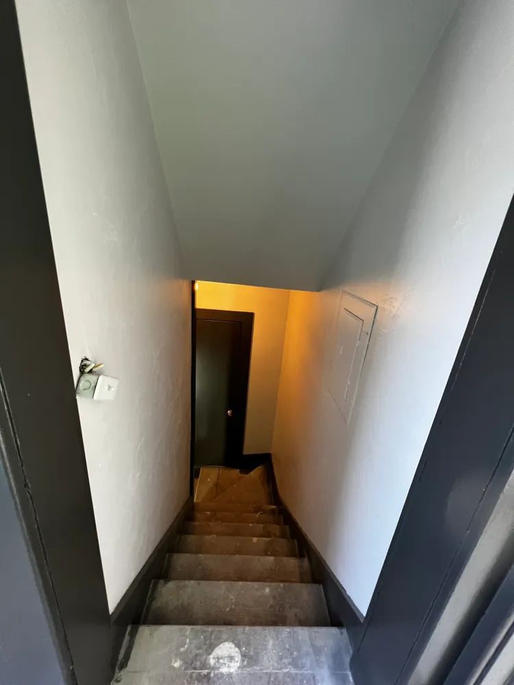 A staircase leading up to the second floor of a house.
