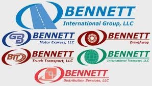 A set of logos for bennett international group llc