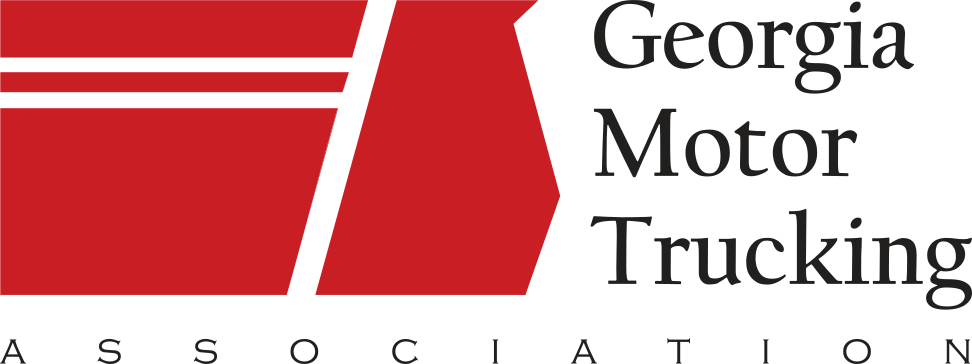 The logo for the georgia motor trucking association