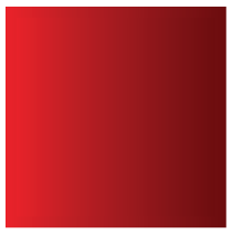 A red square with a gradient in the middle on a white background.