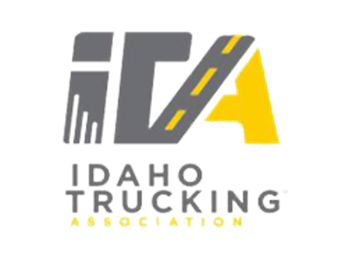 Idaho trucking association logo on a white background