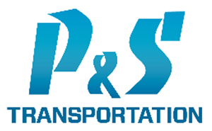 P & s transportation logo on a white background
