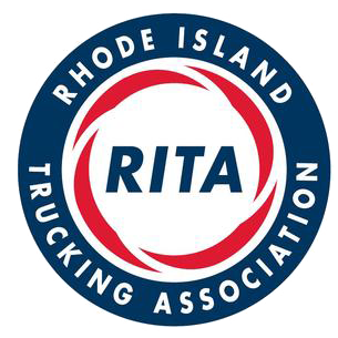 The logo for the rhode island trucking association