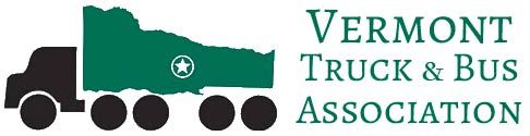 The logo for the vermont truck and bus association