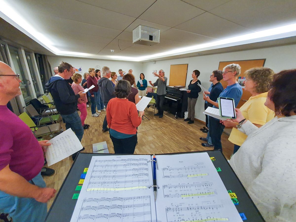 vocalintakt bei der Probe