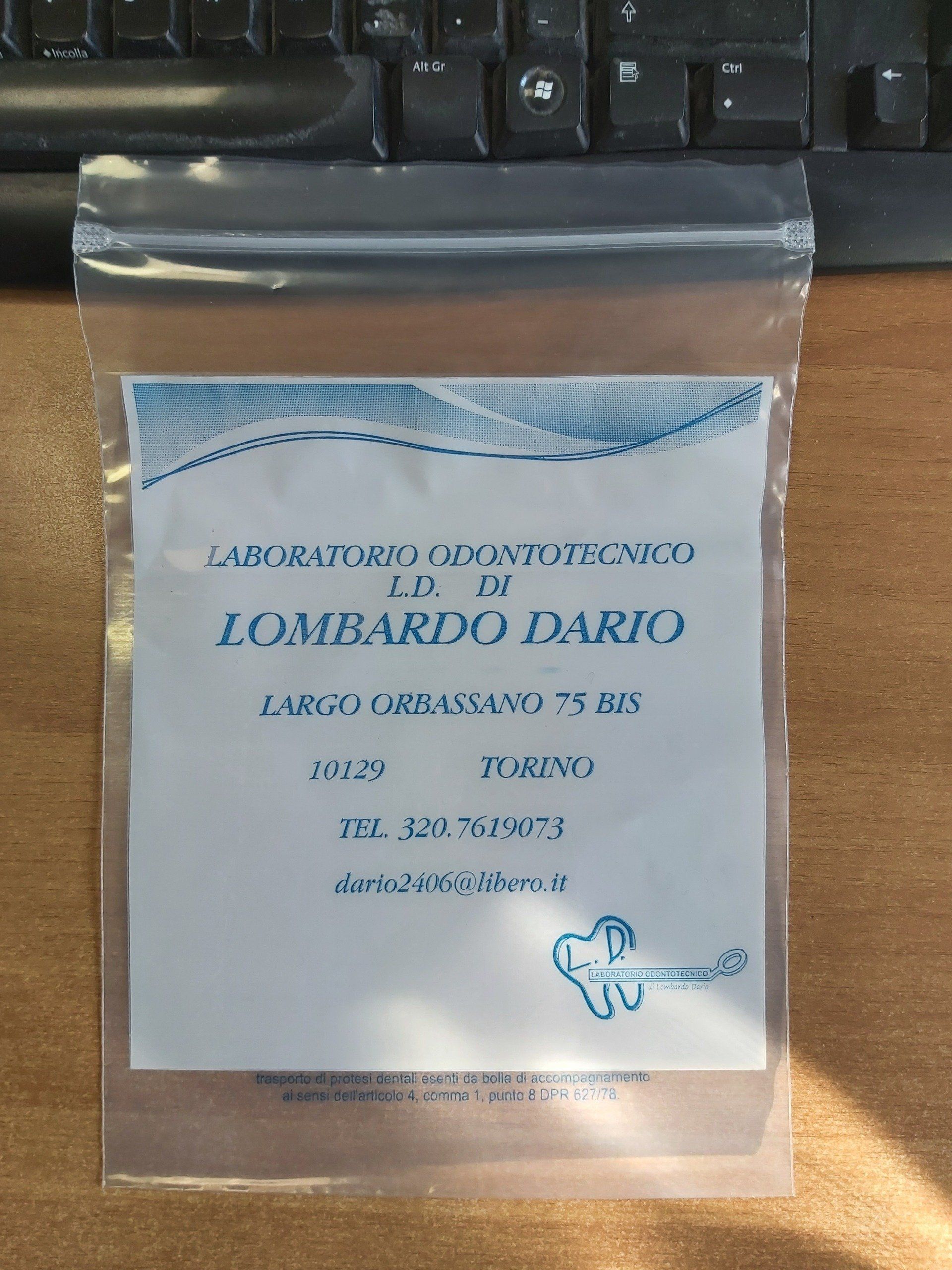 sacchetti richiudibili pressione Torino