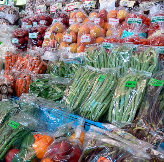 sacchetti in plastica per prodotti ortofrutticoli