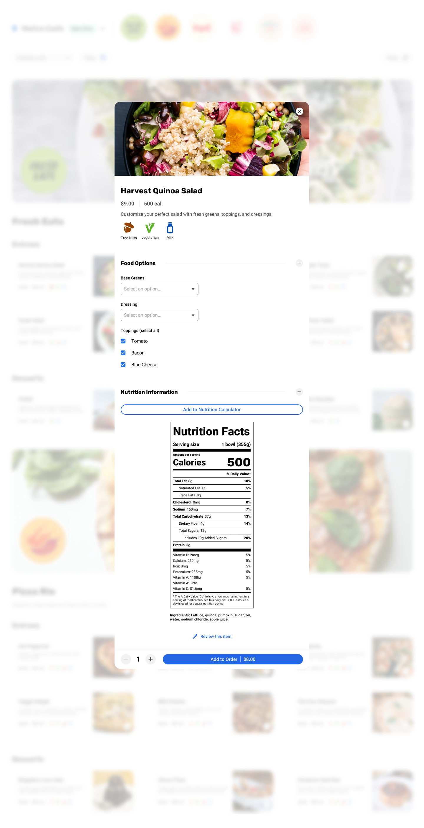 Nutrislice Essentials Desktop Menu Item