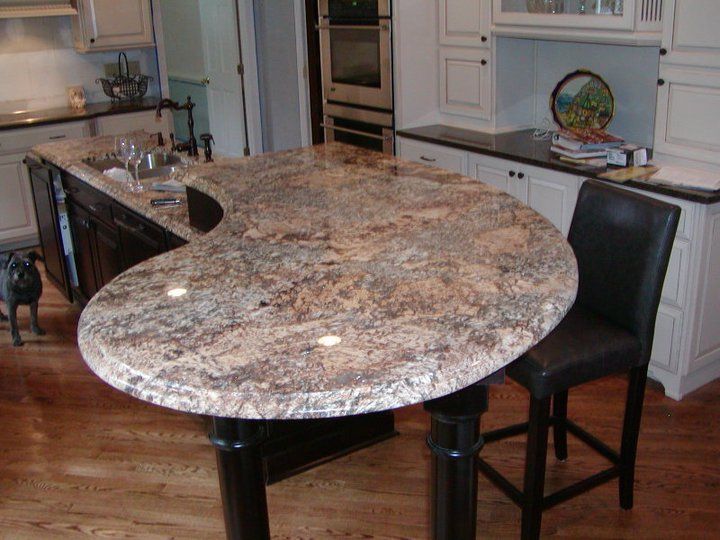 Curved shape countertop — Powhatan, VA — Commonwealth Countertops