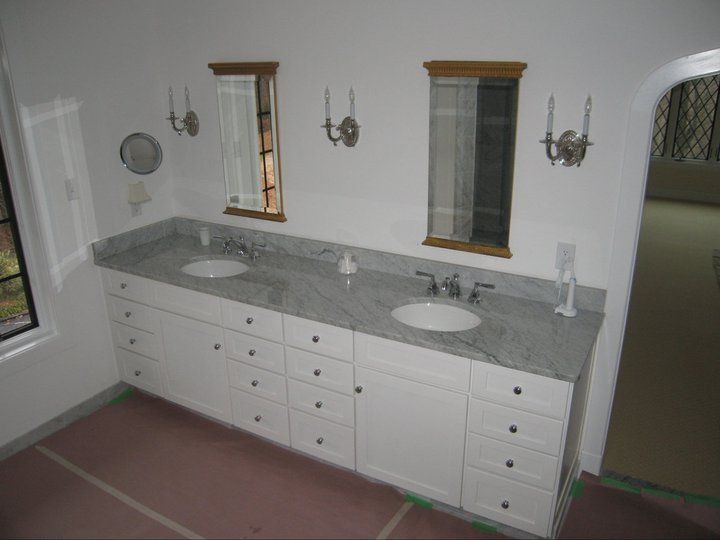 White and simple marble sink — Powhatan, VA — Commonwealth Countertops