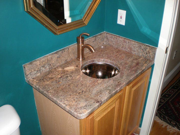 Color bronze single sink — Powhatan, VA — Commonwealth Countertops