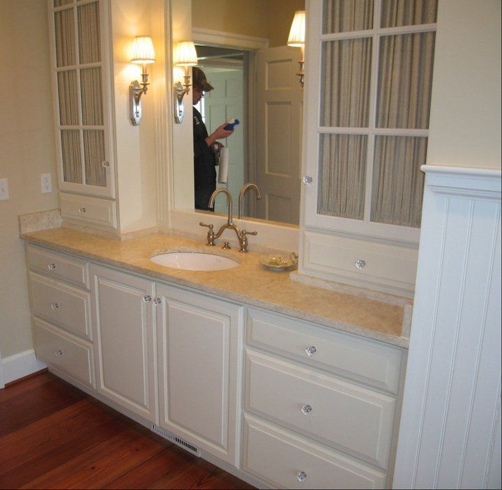 Marble bathroom table — Powhatan, VA — Commonwealth Countertops