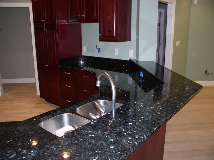 Countertop made with black granite — Powhatan, VA — Commonwealth Countertops