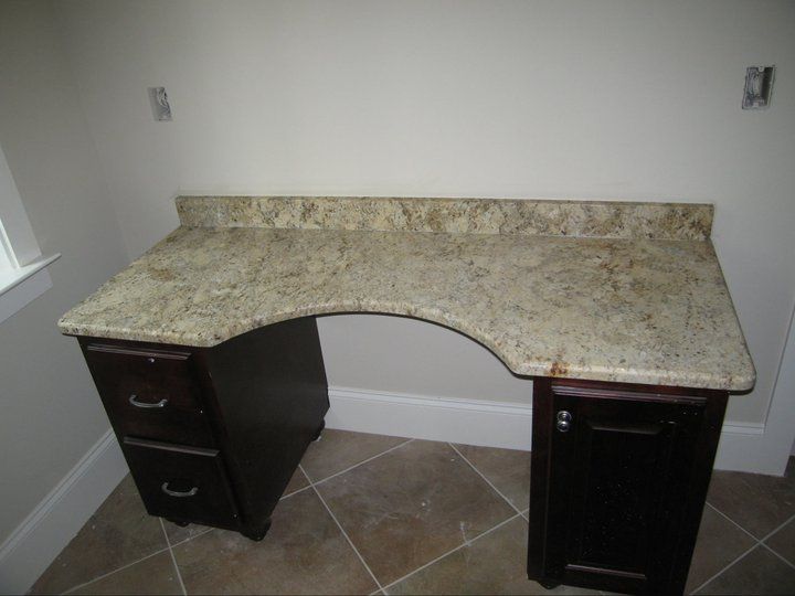 Old marble table with cabinets — Powhatan, VA — Commonwealth Countertops