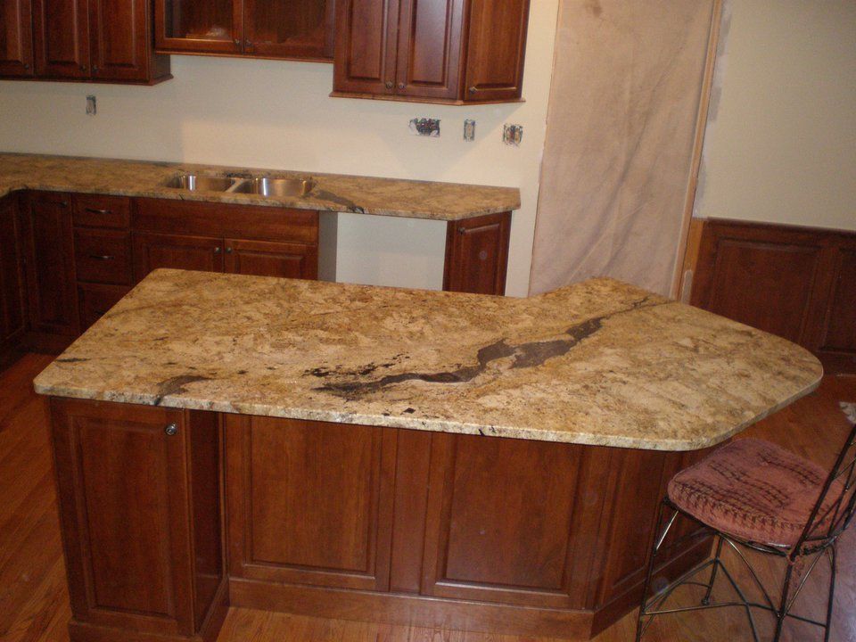 Center countertop made with granite — Powhatan, VA — Commonwealth Countertops