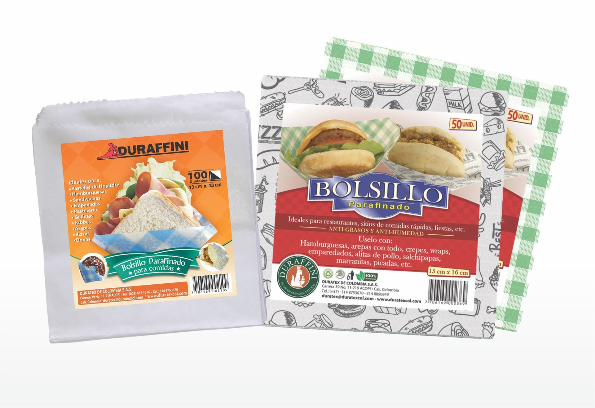 Bolsillos parafinadas