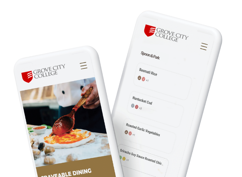 Grove City Craveable Preview on two phones