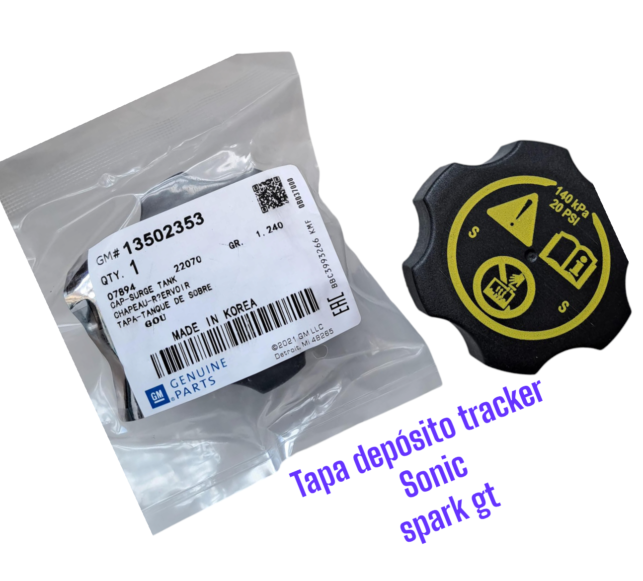 TAPA DEPOSITO SONIC TRACKER SPARK GT