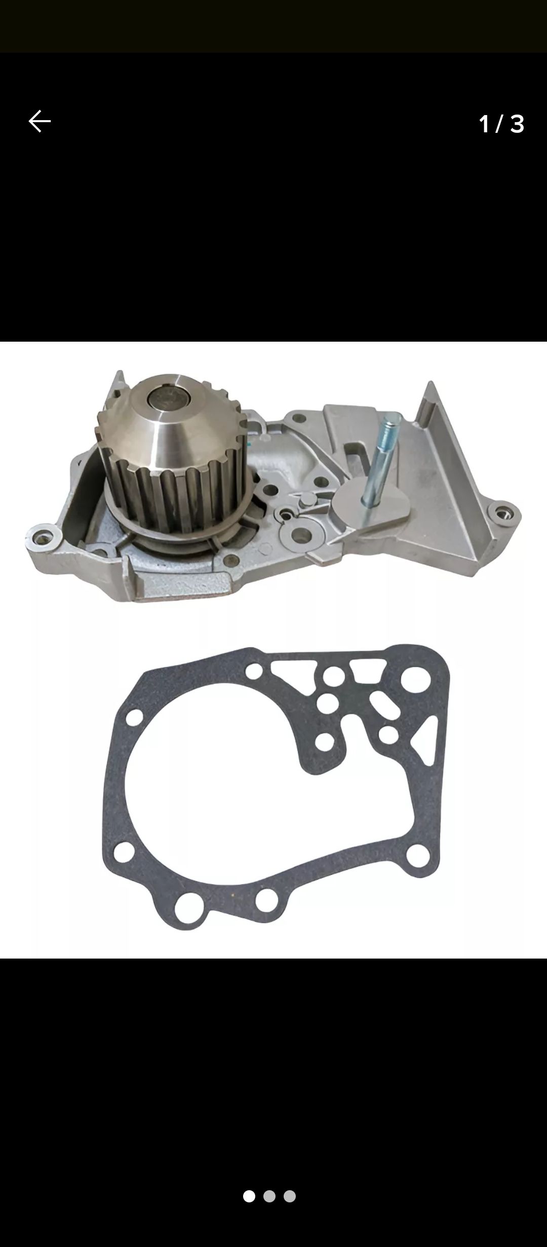 Pieza de motor Renault en caja, etiquetada para Clio, Symbol, Megane, Duster y Kangoo.