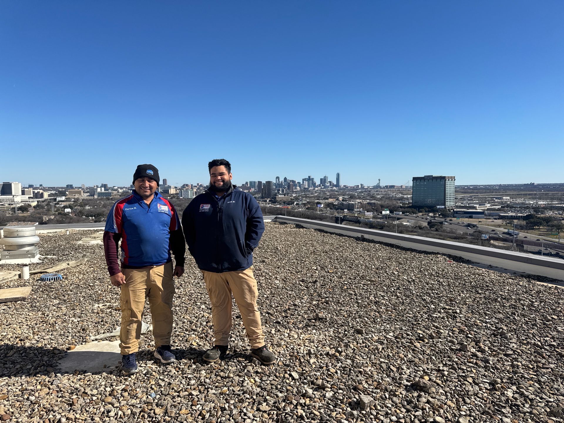 Two Man on the Top of the Building - Fort Worth, TX - A/C Kives Heating & Air Conditioning
