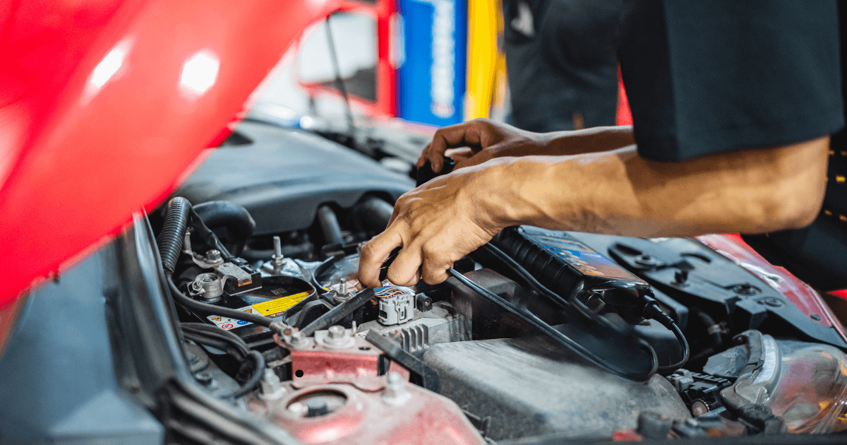 a mechanic doing repairs