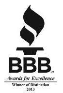 Bbb awards for excellence winner of distinction 2013 logo