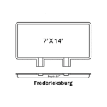 A black and white drawing of a computer monitor.