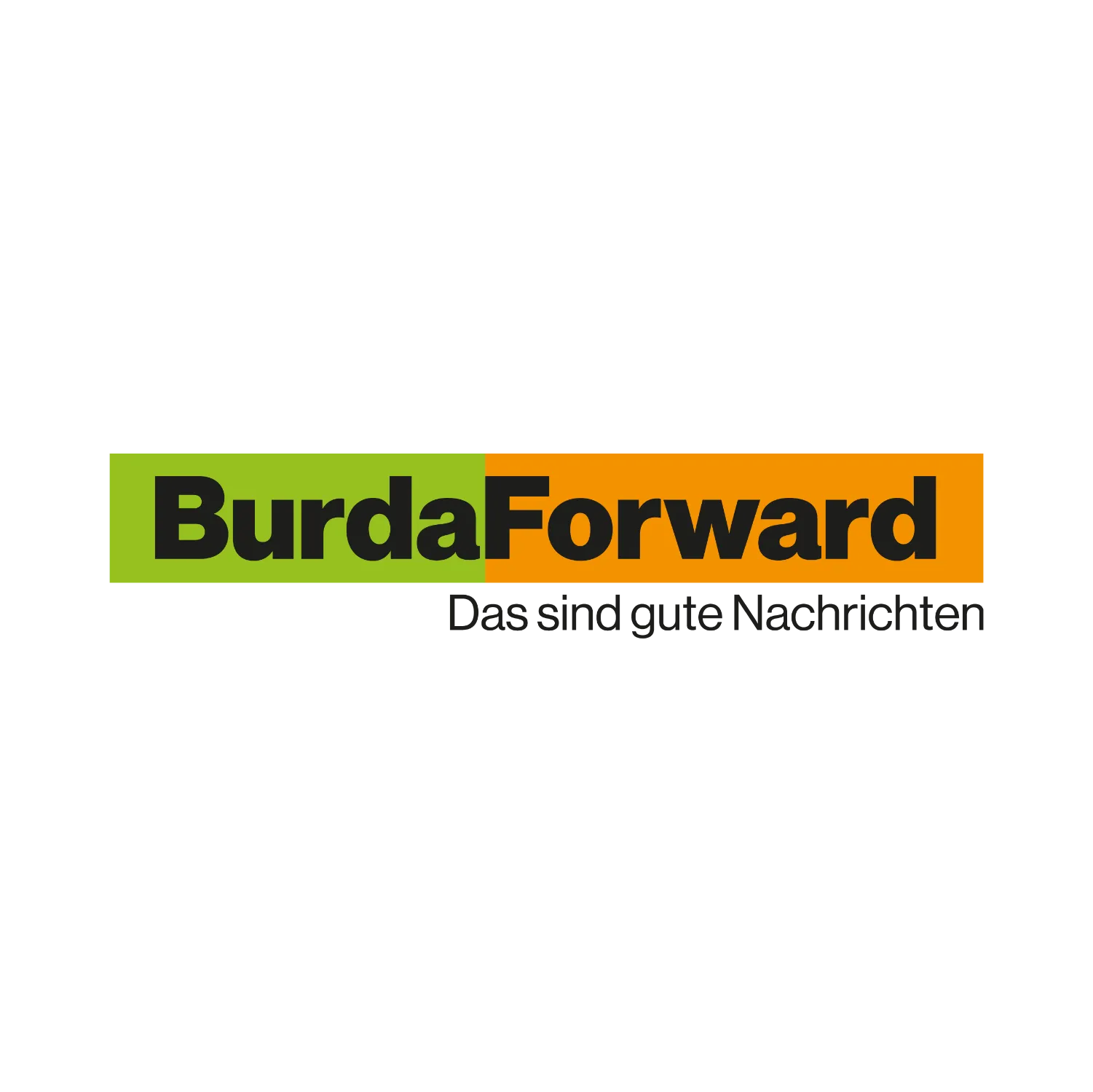 Es ist ein Logo für ein Unternehmen namens Burda Forward.