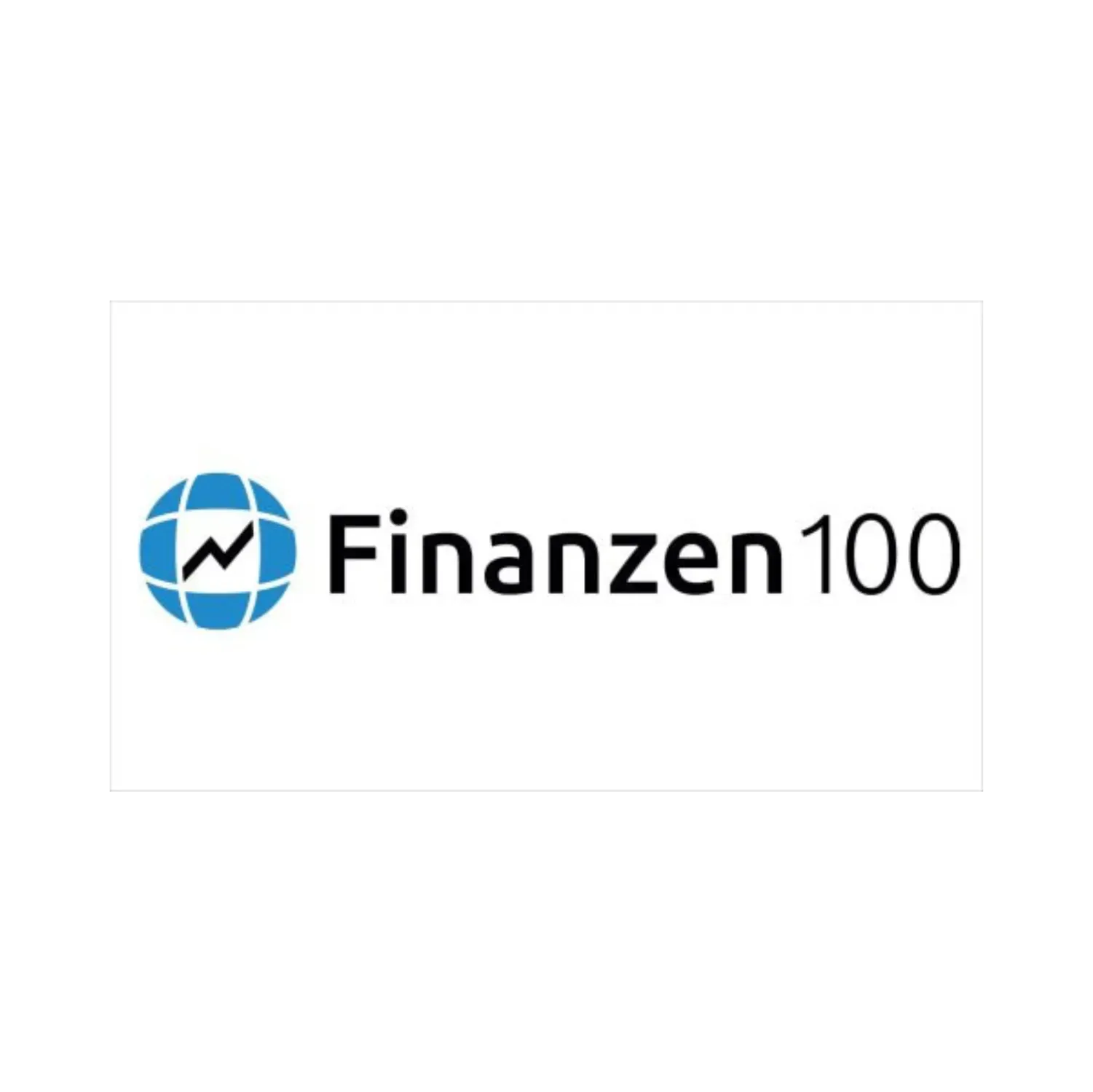 Das Logo von Finanzen 100 steht auf weißem Hintergrund.