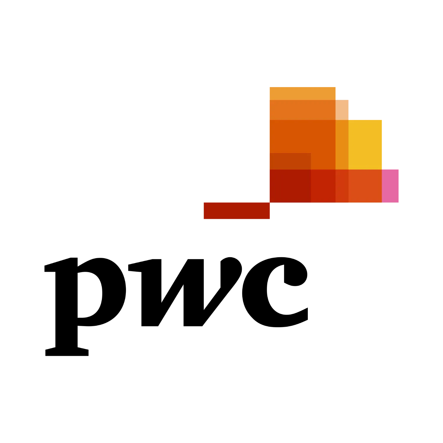 Das PWC-Logo ist ein buntes Logo, das wie ein Hut aussieht.